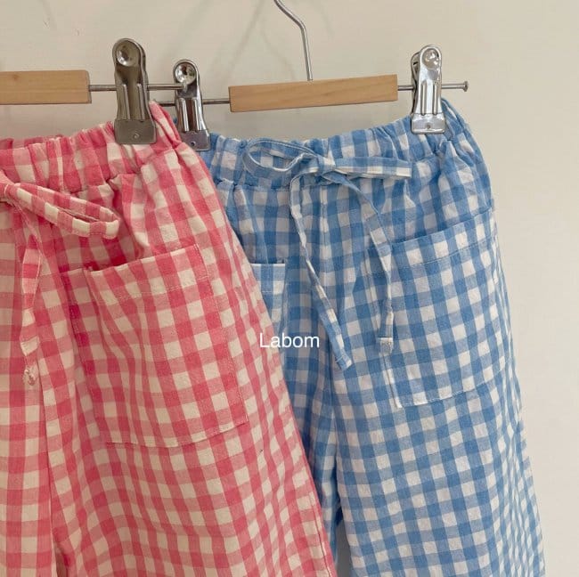 LABOM - Korean Children Fashion - #Kfashion4kids - Ggomo Check Pants - 11