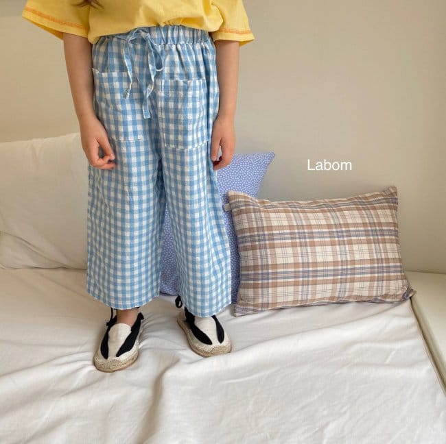 LABOM - Korean Children Fashion - #Kfashion4kids - Ggomo Check Pants - 5