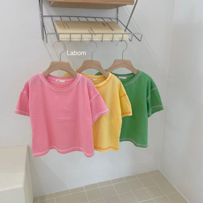 LABOM - Korean Children Fashion - #Kfashion4kids - Jelly Cover Stitch Tee - 12