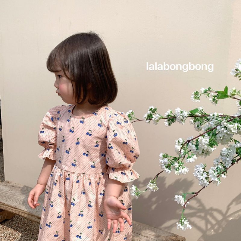 LALABONGBONG - Korean Children Fashion - #Kfashion4kids - Cherry One-piece