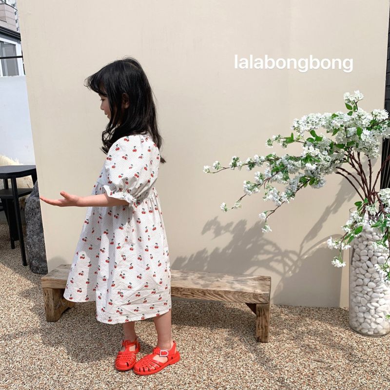 LALABONGBONG - Korean Children Fashion - #Kfashion4kids - Cherry One-piece - 5