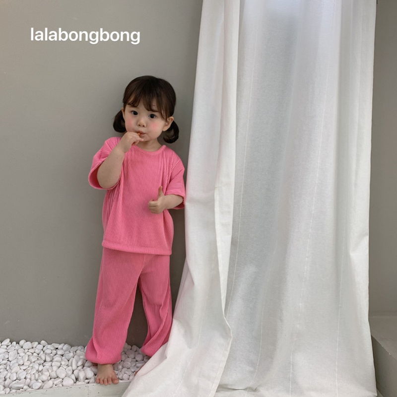LALABONGBONG - Korean Children Fashion - #Kfashion4kids - Splashing Top Bottom Set - 4