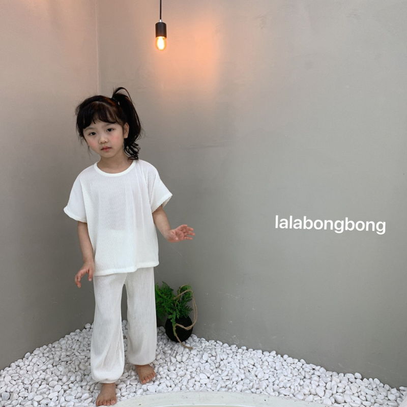LALABONGBONG - Korean Children Fashion - #Kfashion4kids - Splashing Top Bottom Set - 6