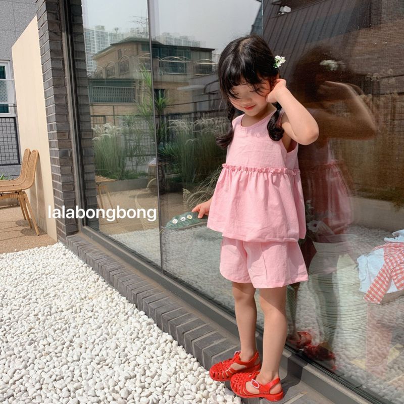 LALABONGBONG - Korean Children Fashion - #Kfashion4kids - Linen Top Bottom Set - 10