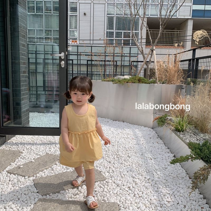 LALABONGBONG - Korean Children Fashion - #Kfashion4kids - Linen Top Bottom Set - 5