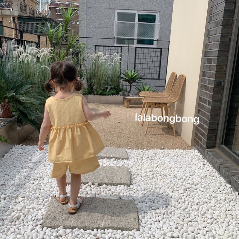 LALABONGBONG - Korean Children Fashion - #Kfashion4kids - Linen Top Bottom Set - 7