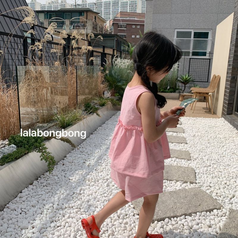 LALABONGBONG - Korean Children Fashion - #Kfashion4kids - Linen Top Bottom Set - 9