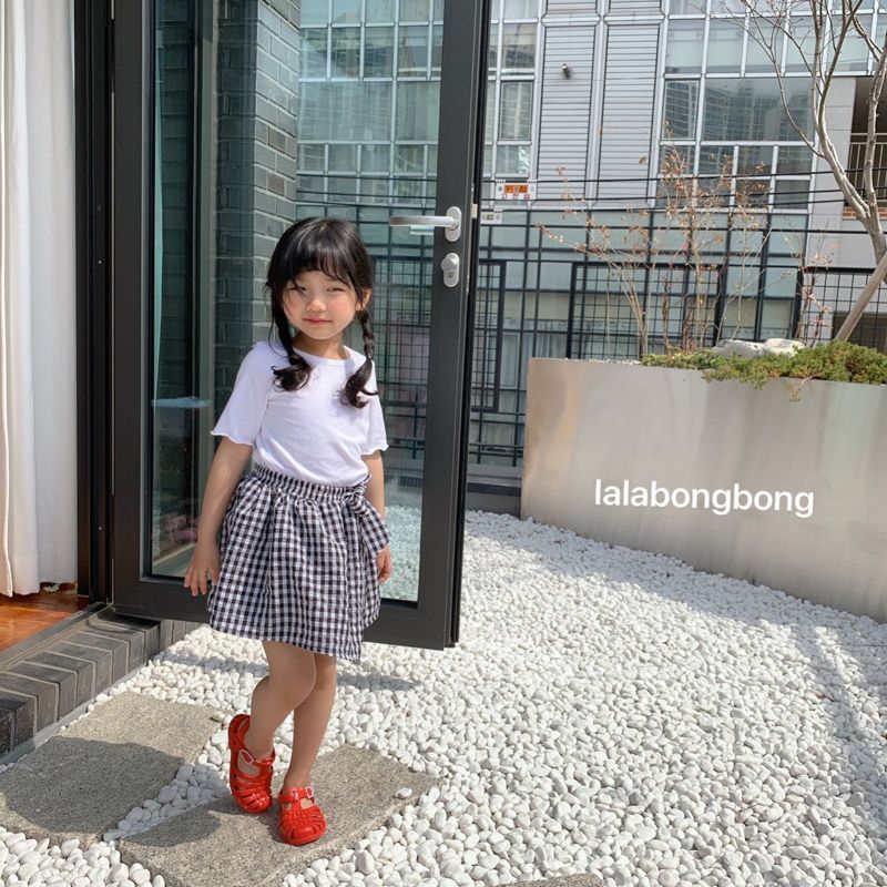 LALABONGBONG - Korean Children Fashion - #Kfashion4kids - Check Ribbon Shorts - 8