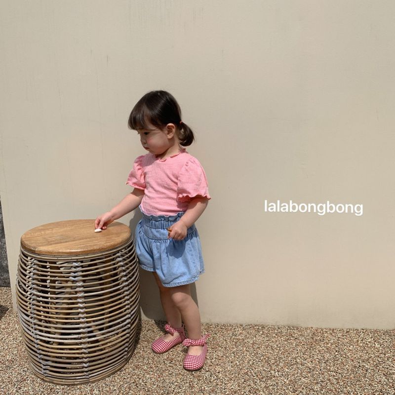 LALABONGBONG - Korean Children Fashion - #Kfashion4kids - Denim Shirring Shorts - 11