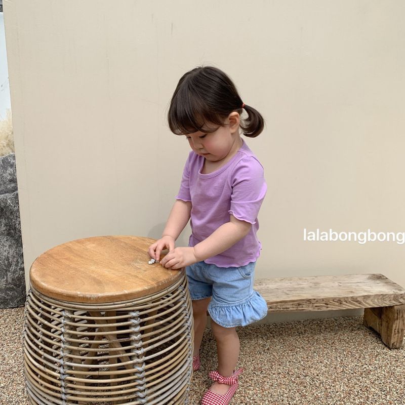 LALABONGBONG - Korean Children Fashion - #Kfashion4kids - Denim Ruffle Shorts - 10