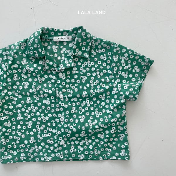 LALALAND - Korean Children Fashion - #Kfashion4kids - Flower Shirt Bottom Set - 3
