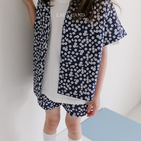 LALALAND - Korean Children Fashion - #Kfashion4kids - Flower Shirt Bottom Set - 8