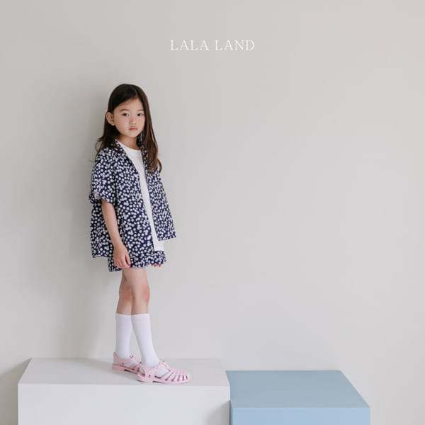 LALALAND - Korean Children Fashion - #Kfashion4kids - Flower Shirt Bottom Set - 9