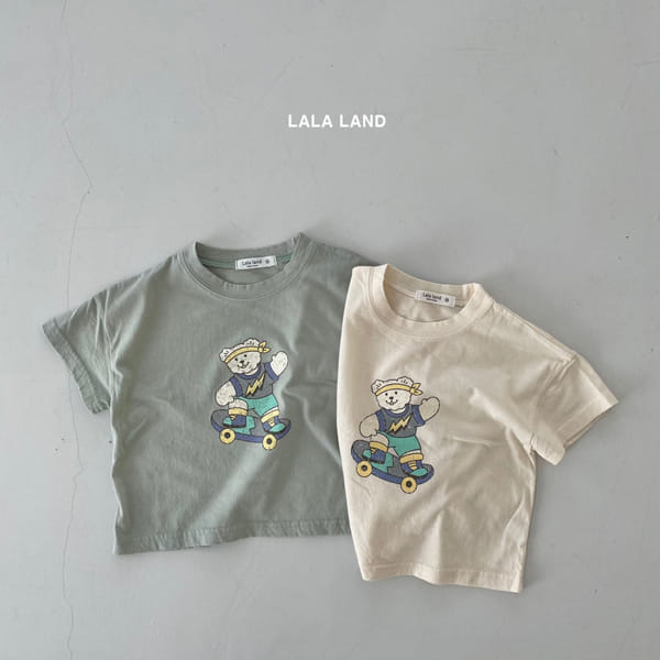LALALAND - Korean Children Fashion - #Kfashion4kids - Summer Board Bear Tee