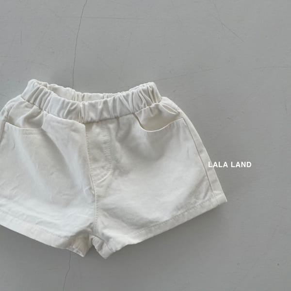 LALALAND - Korean Children Fashion - #Kfashion4kids - White Shorts - 2