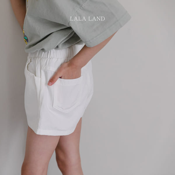 LALALAND - Korean Children Fashion - #Kfashion4kids - White Shorts - 5