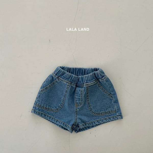 LALALAND - Korean Children Fashion - #Kfashion4kids - Money Denim Shorts - 3