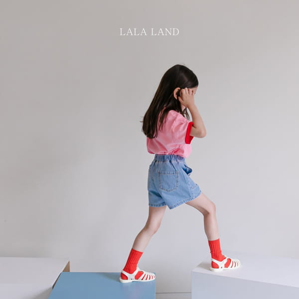 LALALAND - Korean Children Fashion - #Kfashion4kids - Money Denim Shorts - 6