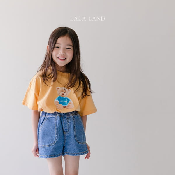LALALAND - Korean Children Fashion - #Kfashion4kids - Money Denim Shorts - 9