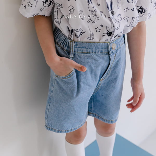 LALALAND - Korean Children Fashion - #Kfashion4kids - Shabu Denim Shorts - 7