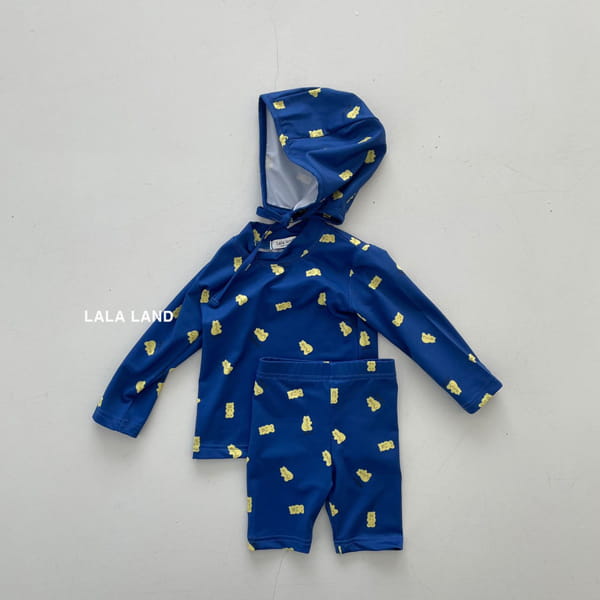 LALALAND - Korean Children Fashion - #Kfashion4kids - Jelly Bear Rashguard with Bonnet