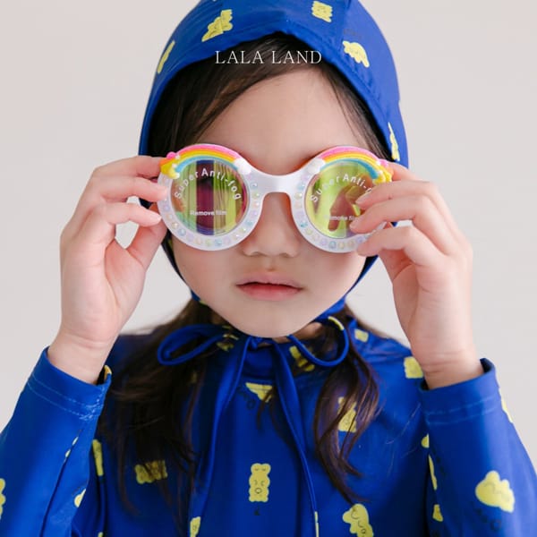 LALALAND - Korean Children Fashion - #Kfashion4kids - Jelly Bear Rashguard with Bonnet - 2