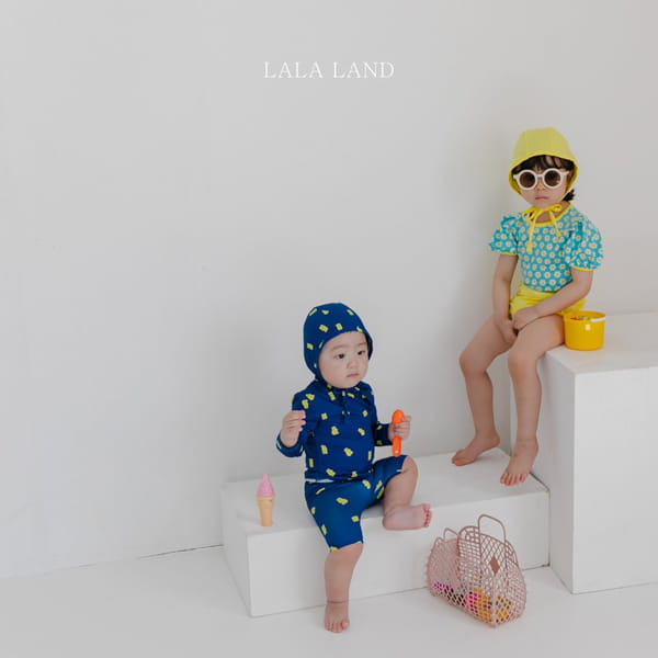 LALALAND - Korean Children Fashion - #Kfashion4kids - Suzie Swimwear with Bonnet - 5
