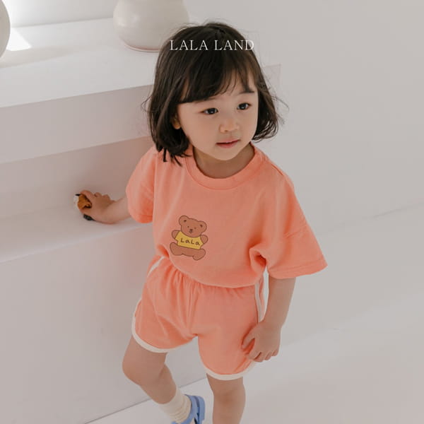 LALALAND - Korean Children Fashion - #Kfashion4kids - Lala Bear Top Bottom Set - 4