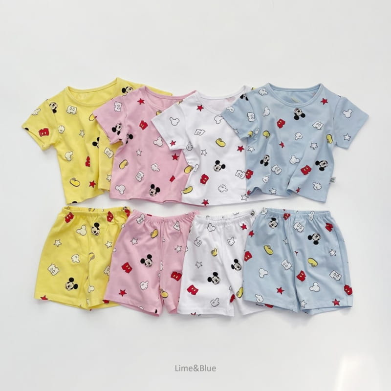 LIME & BLUE - Korean Children Fashion - #Kfashion4kids - Disney Mickey Best Easywear - 2