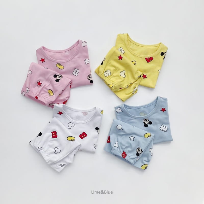 LIME & BLUE - Korean Children Fashion - #Kfashion4kids - Disney Mickey Best Easywear - 3