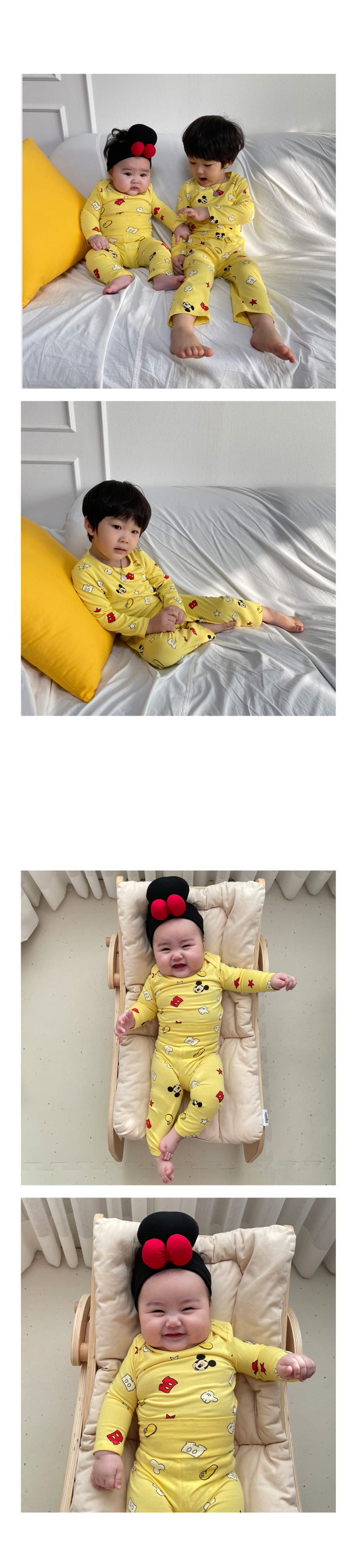 LIME & BLUE - Korean Children Fashion - #Kfashion4kids - Baby Disney Mickey Best Easywear - 6