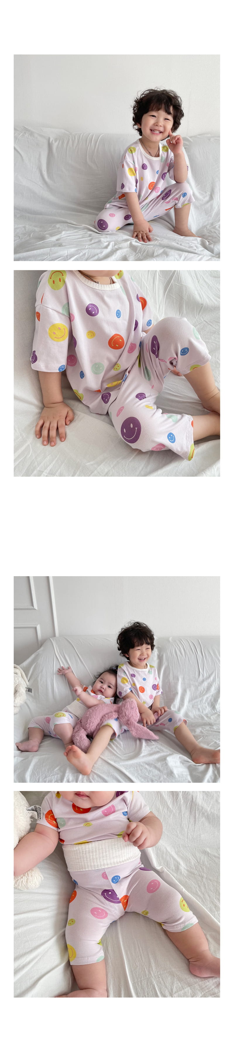LIME & BLUE - Korean Children Fashion - #Kfashion4kids - Smile Baby Tummy Easywear - 7