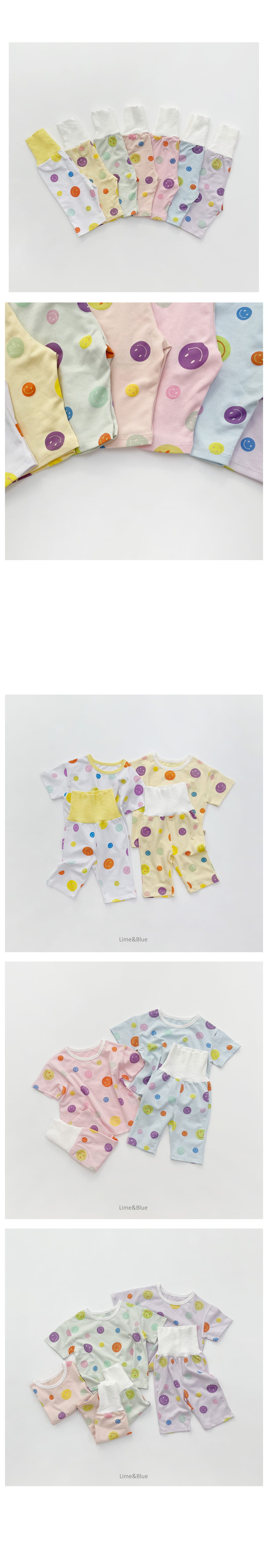LIME & BLUE - Korean Children Fashion - #Kfashion4kids - Smile Tummy Easywear - 2