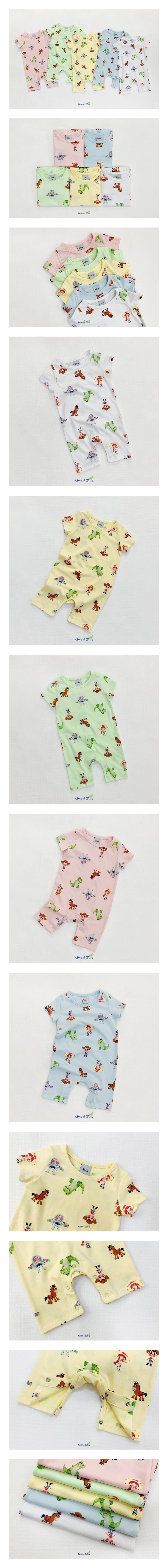 LIME & BLUE - Korean Children Fashion - #Kfashion4kids - Disney Toy Story Bodysuit