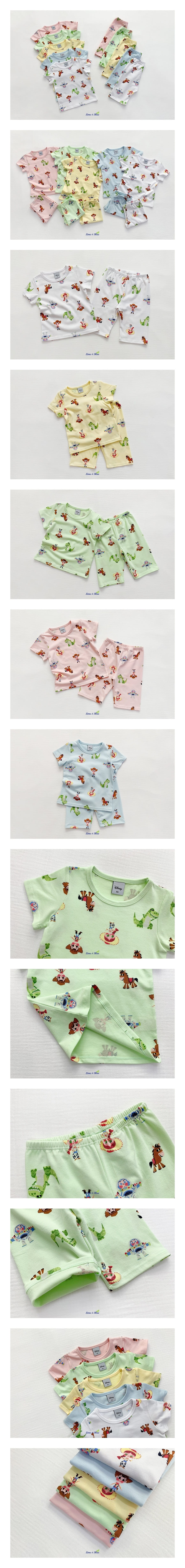 LIME & BLUE - Korean Children Fashion - #Kfashion4kids - Disney Toy Story Easywear