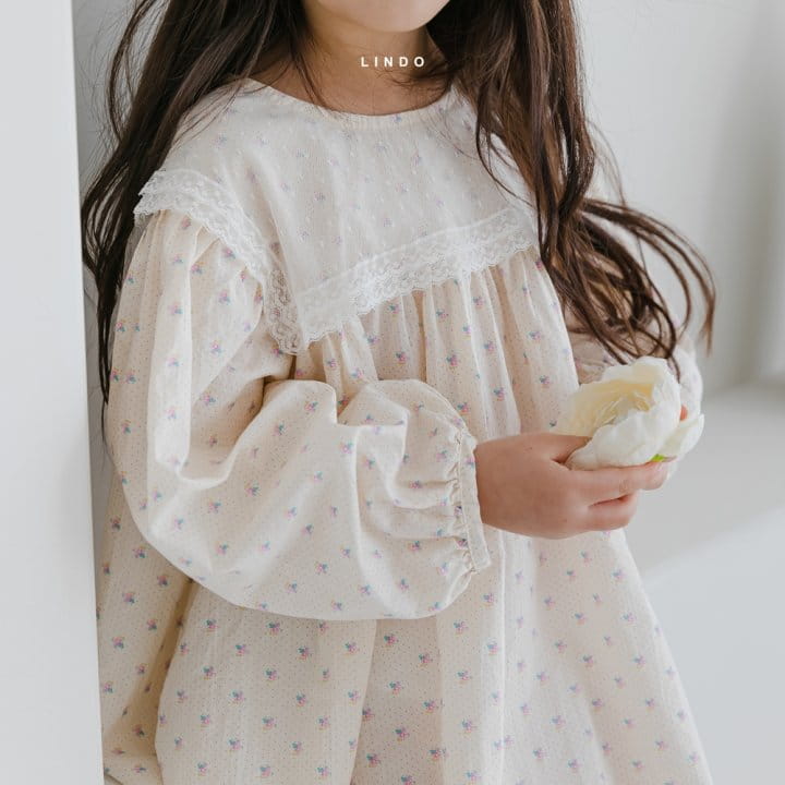 LINDO - Korean Children Fashion - #Kfashion4kids - Flower One-piece - 4