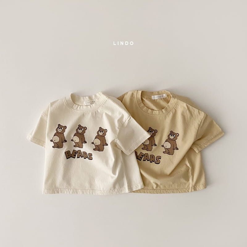 LINDO - Korean Children Fashion - #Kfashion4kids - 3 Bears Tee