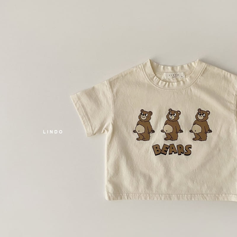 LINDO - Korean Children Fashion - #Kfashion4kids - 3 Bears Tee - 3