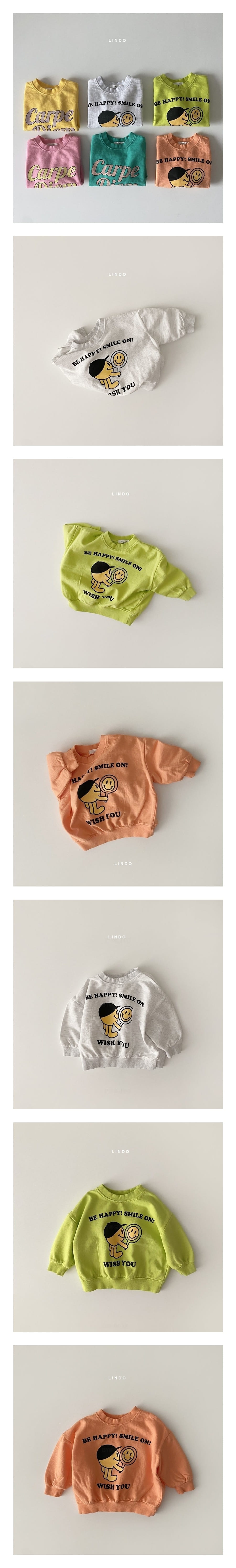 LINDO - Korean Children Fashion - #Kfashion4kids - Happy Smile Sweatshirt