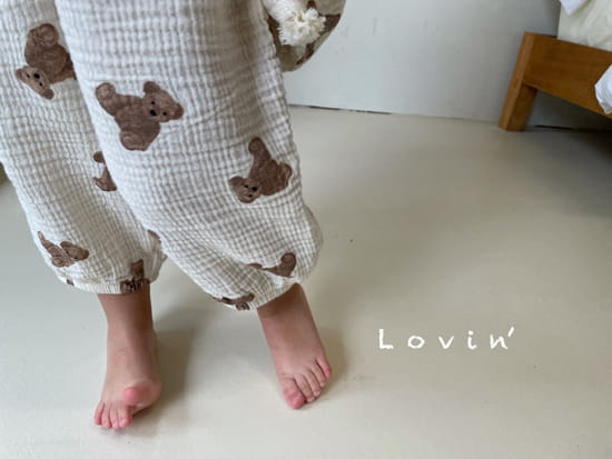 LOVIN - Korean Children Fashion - #Kfashion4kids - Bear Pants