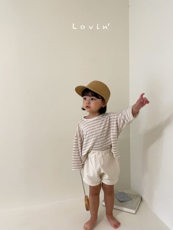 LOVIN - Korean Children Fashion - #Kfashion4kids - Linen Stripes Tee - 5