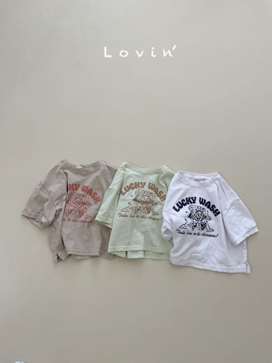 LOVIN - Korean Children Fashion - #Kfashion4kids - Washing Tee