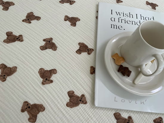LOVIN - Korean Children Fashion - #Kfashion4kids - Bear Blanket - 7