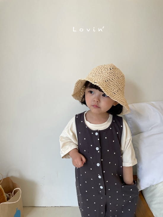 LOVIN - Korean Children Fashion - #Kfashion4kids - Dots Jumpsuit