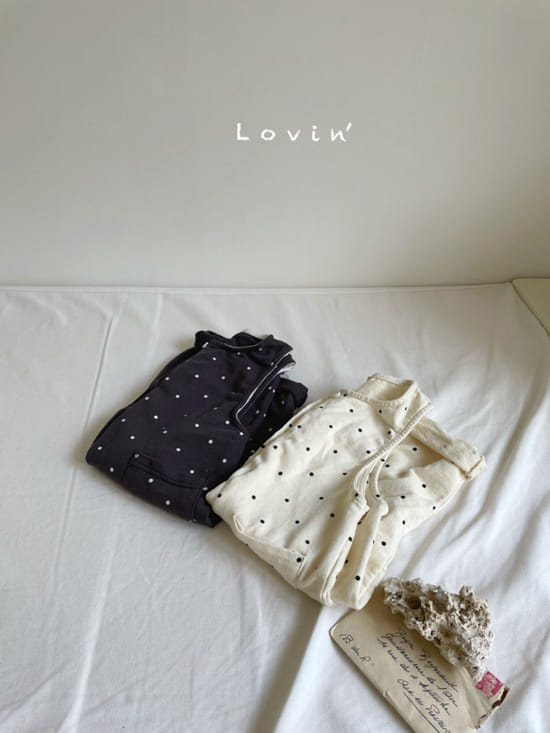 LOVIN - Korean Children Fashion - #Kfashion4kids - Dots Jumpsuit - 2