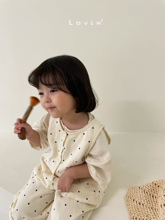 LOVIN - Korean Children Fashion - #Kfashion4kids - Dots Jumpsuit - 6