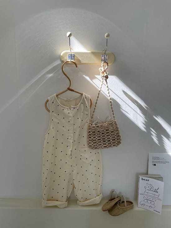 LOVIN - Korean Children Fashion - #Kfashion4kids - Dots Jumpsuit - 9