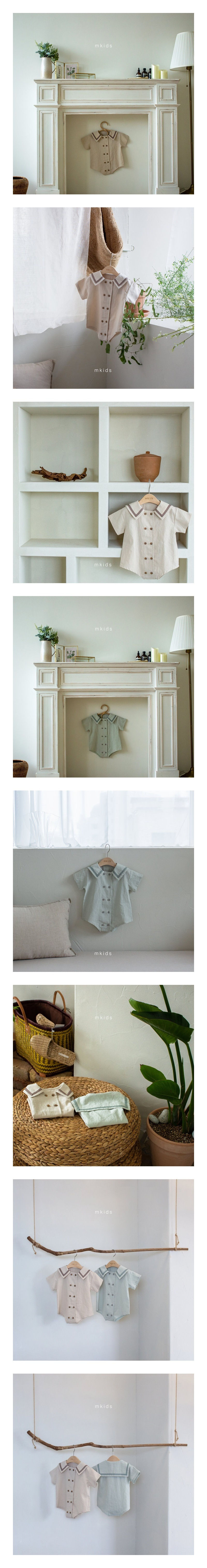 M KIDS - Korean Children Fashion - #Kfashion4kids - Summer Sailor Bodysuit