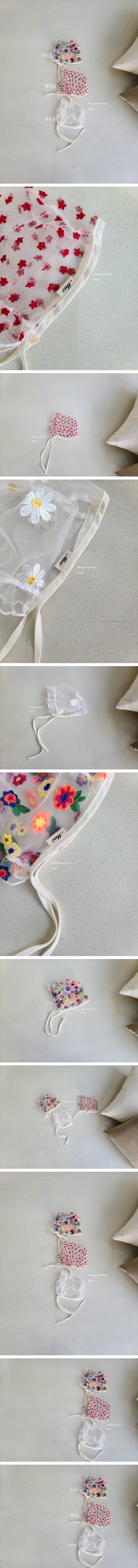 MAC - Korean Children Fashion - #Kfashion4kids - Embroidery Bonnet