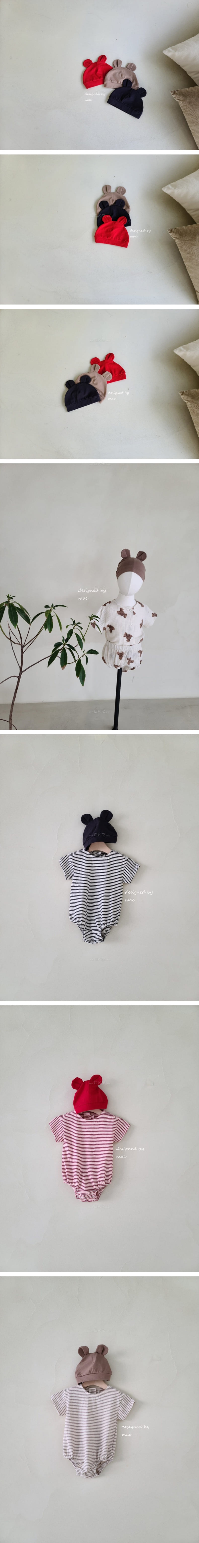 MAC - Korean Children Fashion - #Kfashion4kids - Bear Bonnet